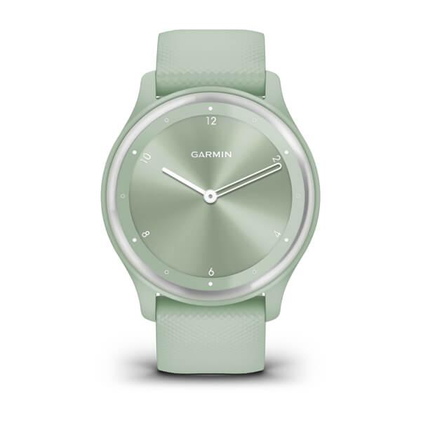 Garmin SmartWatch Vívomove Sport, Cool Mint and Silver