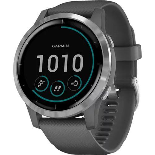 Smartwatch Garmin Vivoactive 4, Shadow Gray/Silver SEU