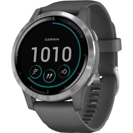 Smartwatch Garmin Vivoactive 4, Shadow Gray/Silver SEU