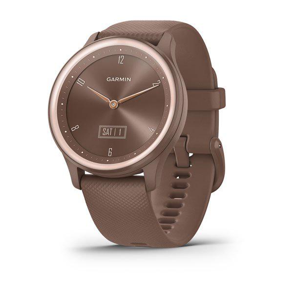 Ceas Garmin SmartWatch Vívomove Sport, Cocoa and Peach Gold