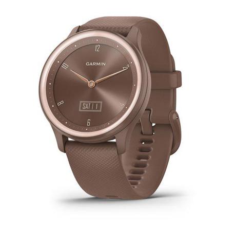 Ceas Garmin SmartWatch Vívomove Sport, Cocoa and Peach Gold