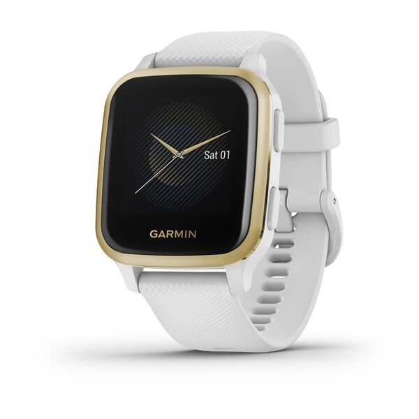 Smartwatch Garmin Venu Sq, NFC, White/Light Gold