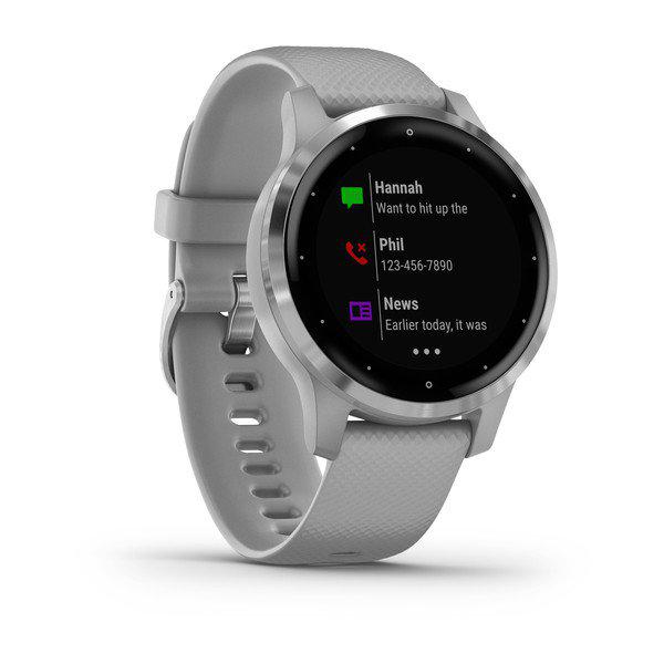  Smartwatch Garmin Vivoactive 4S, Powder Gray/Silver SEU