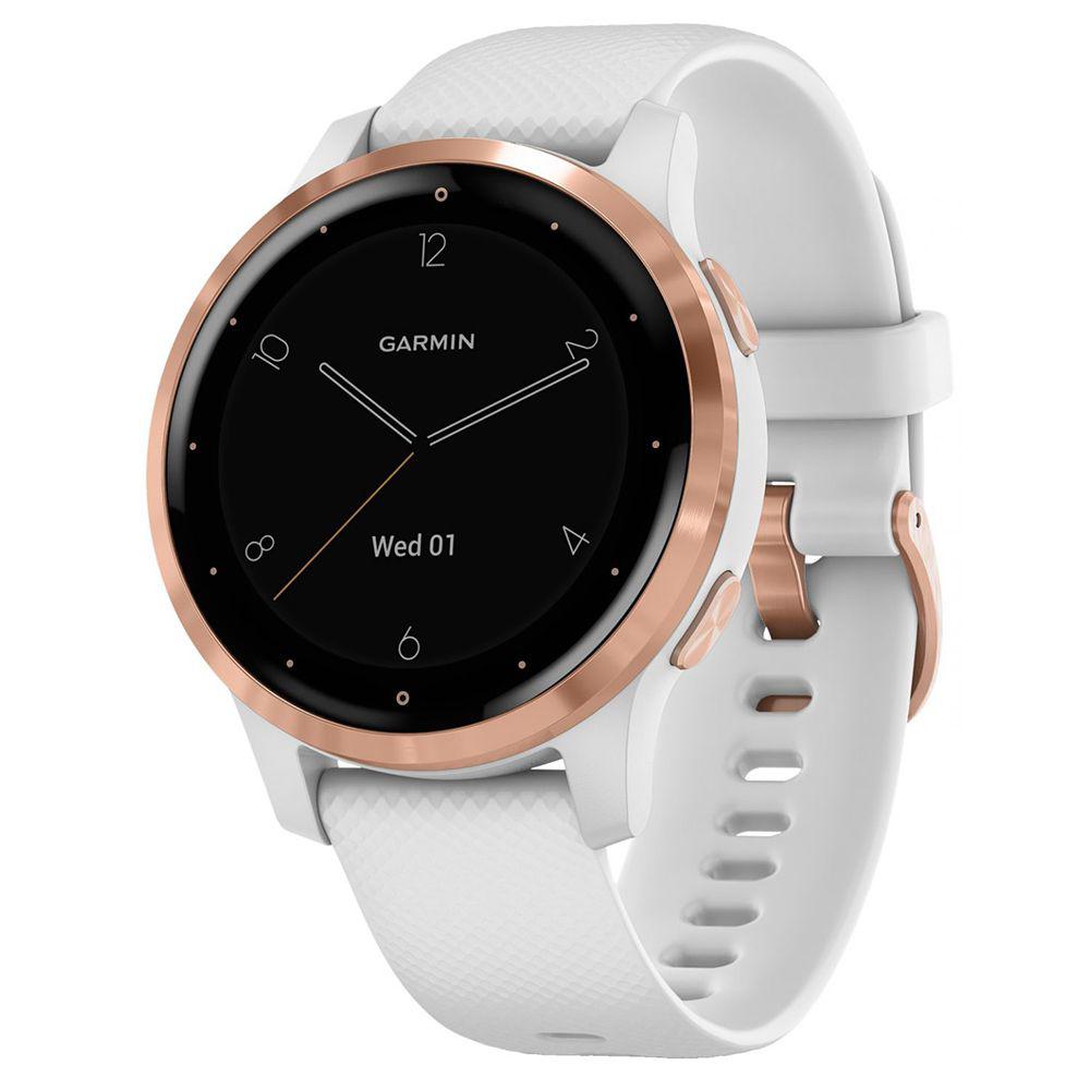 Smartwatch Garmin Vivoactive 4S, White/Rose Gold SEU