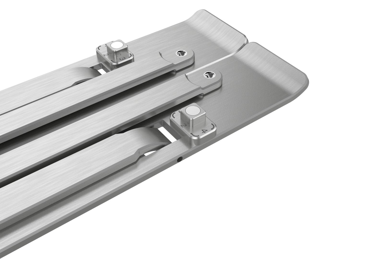 Suport laptop Serioux, SRXNCPU2, aluminiu, compatibil până la 15.6 ", argintiu, 4 unghiuri ajustabile