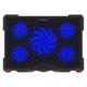 Cooling pad Tellur Basic, 17", 5 ventilatoare, LED, 2USB, Negru