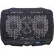 Cooling pad Serioux, SRXNCP025,, Compatibilitate maxima 17.3", 2 porturi USB, Iluminare LED Albastru
