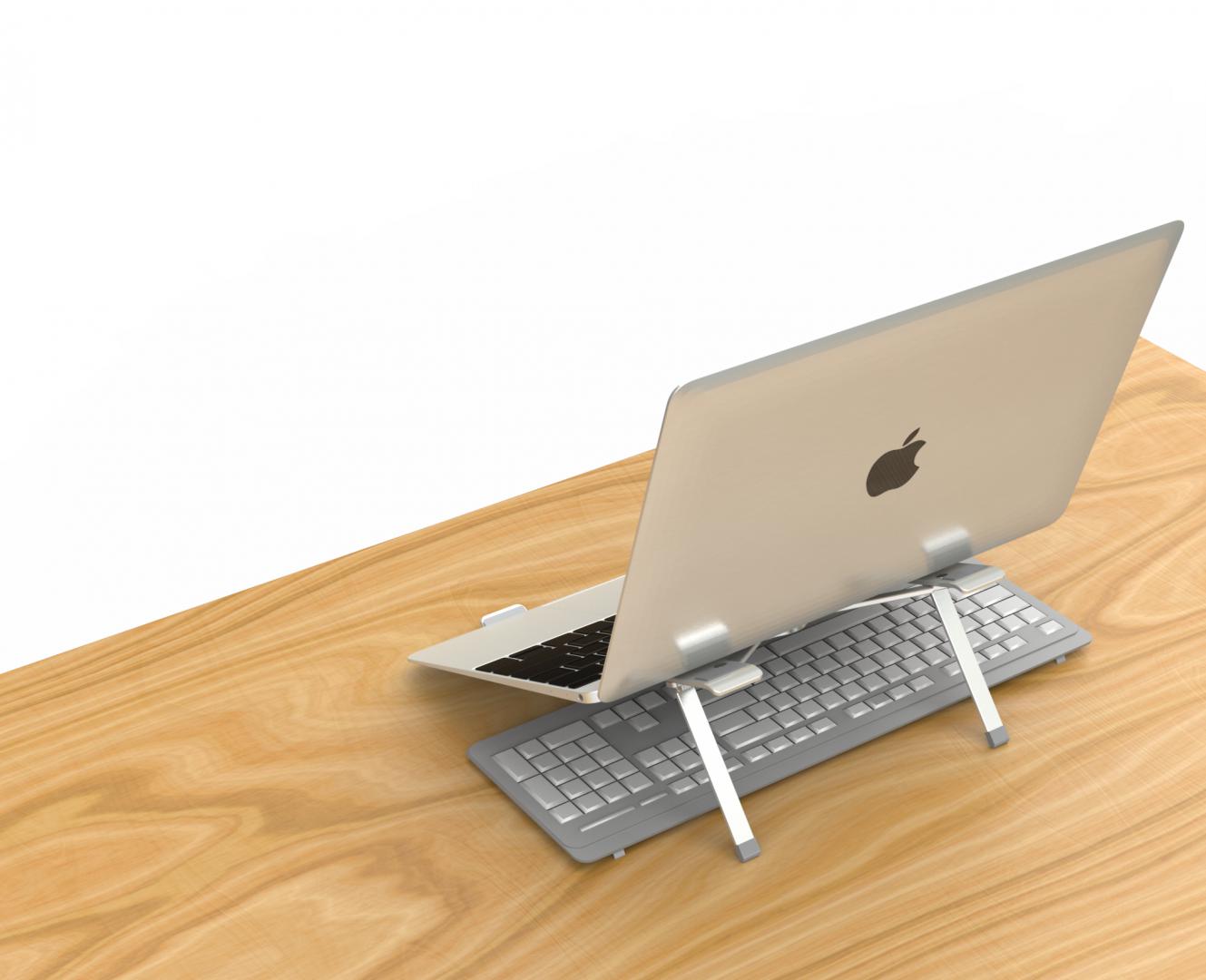 Suport laptop Serioux, SRXNCPU2, aluminiu, compatibil până la 15.6 ", argintiu, 4 unghiuri ajustabile