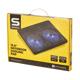 Cooling pad Serioux, SRXNCP007, Compatibilitate maxima 15.6", Iluminare LED: Albastru