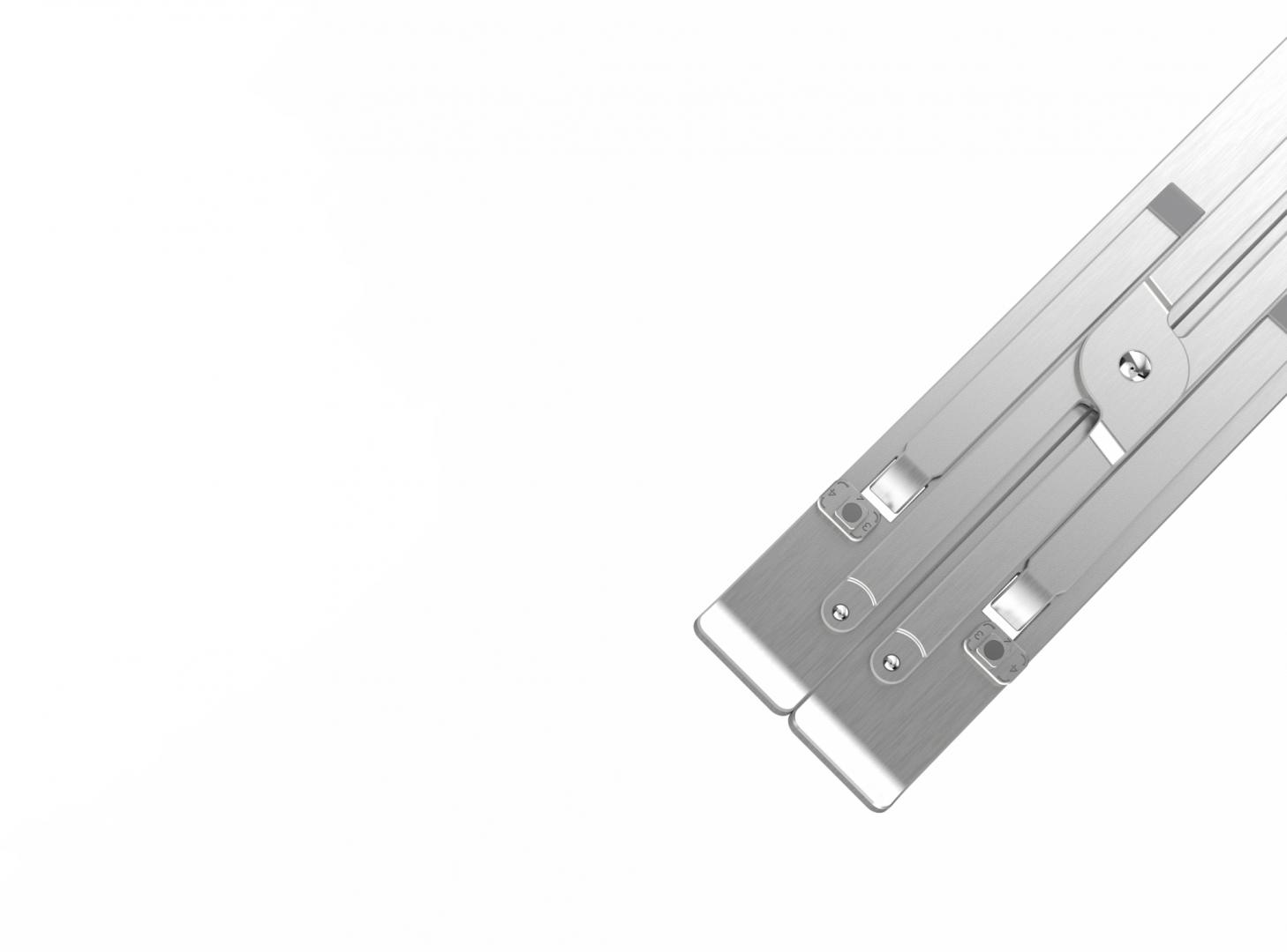 Suport laptop Serioux, SRXNCPU2, aluminiu, compatibil până la 15.6 ", argintiu, 4 unghiuri ajustabile