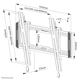 Suport TV de perete, Neomounts by Newstar WL30-550BL12, Fix, 24"- 55", VESA 400x400mm, suporta pana la 60kg, negru