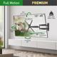 Suport TV plat/curbat de perete cu 2 brate Barkan BM464XL, 13"- 65", Max 36kg, VESA 400x400, negru