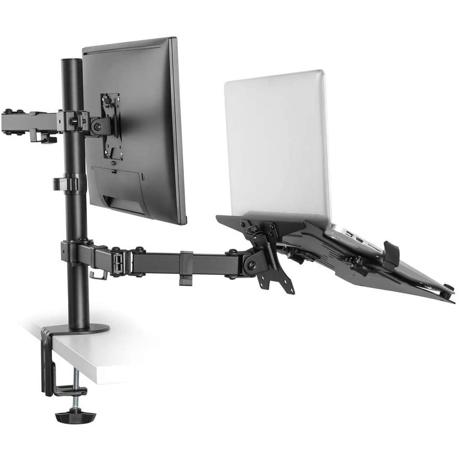 Suport Monitor de Birou, Neomounts by Newstar FPMA-D550NOTEBOOK, 10" - 32", VESA 100x100, suporta pana la 8kg, negru