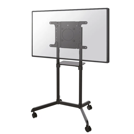 Stand mobil de podea, Neomounts by Newstar NS-M1250BLACK, 37"-70", VESA max. 600x400, suporta pana la 70kg, inclinatie 5°, rotatie 90°, negru