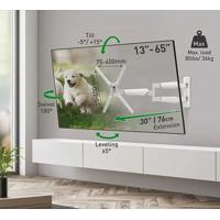 Barkan TV Wall Mount 13"- 65" White