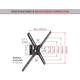 ﻿Suport TV de perete, Barkan BM320, Fix, 13"- 65", VESA 400 x 400 mm, suporta pana la 40kg, negru