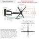 Suport TV plat/curbat de perete cu 2 brate Barkan BM464XL, 13"- 65", Max 36kg, VESA 400x400, negru