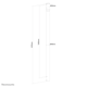 Extensie suport Neomounts NS-EP100BLACK, 107,5 cm, compatibil cu NM-C440BLACK, negru