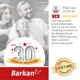 Suport TV plat/curbat de perete cu 2 brate Barkan BM464XL, 13"- 65", Max 36kg, VESA 400x400, negru