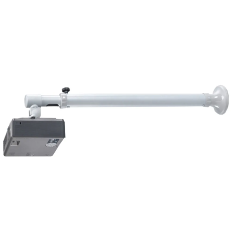 Suport pentru videoproiector de perete Neomounts, distanta reglabila fat de perete 37-47cm, greutate maxima suportata 12 kg, tip full motion, inclinare pana la 90°, rotatie pana la 360°, argintiu