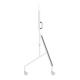 Stand mobil de podea Neomounts by Newstar, 55"-86" 76kg ESA 100x100 - 900x600 alb