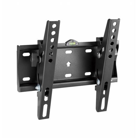 Suport de perete Akai cu inclinatie +12/-12°, diagonala display 23"-42", VESA min. 75x75, VESA max. 200x200, suporta pana la 30kg, distanta fata de perete 53mm, negru