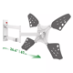 ﻿Suport TV de perete, Barkan 3400LW.W, Fix, 40"- 70", VESA 600 x 400 mm, suporta pana la 25kg, alb