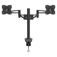 Suport Monitor de Birou Dual, Barkan E642.B, 13" - 29", VESA 100x100, suporta pana la 4kg, negru