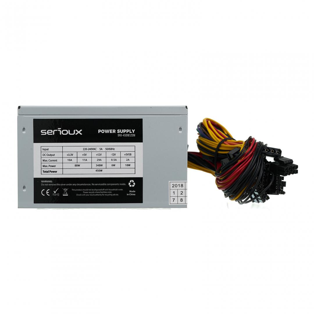 Sursa Serioux Energy Ventilator 12cm, Protecții: OCP/OVP/UVP/SCP/OPP, 450W