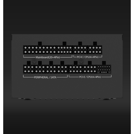 Sursa Aqirys Quasar 1200W 80 Platinum Plus   TECHNICAL DATA  Continuous power: 1200W Form factor: ATX ATX Version: ATX V2.52 (3.0 Ready) Efficiency: 80PLUS® Platinum certified Intel® C6/C7: Yes PFC: Active Illumination: No Modular cables: Yes Cable type: Flat, black Fan size: 120 mm Fan speed