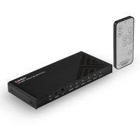 Lindy 5 Port HDMI 18G Switch  Technical details  Specifications  AV Interface: HDMI Interface Standard: HDMI 2.0 Supports Bandwidth: 18Gbps Maximum Resolution: 3840x2160@60Hz 4:4:4 8bit HDCP Support: HDCP 2.2 Supported Audio: Audio Pass-through Separate Audio Ports: - IR Support: 38kHz CEC Support