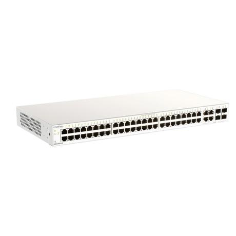 D-Link Switch DBS-2000-28P, 24 x 10/100/1000 Mbps PoE, 4 x Combo 1000 Mbps/SFP Buget POE: 193W , Switching Capacity: 56 Gbps, Managed L2, dimensiuni: 440 x 250 x 44mm, PoE Standard: IEEE 802.3af/at, consum maxim energie: 263.9 W (PoE on), Forwarding rate: 41.7 Mpp, Fanless.