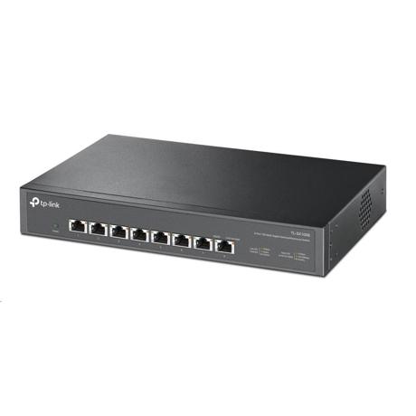 Switch TP-Link TL-SX1008, 8-Port 10G Desktop/Rackmount, Standards and Protocols: IEEE 802.3, 802.3u, 802.3ab, 802.3x, 802.1p, 802.3an, 802.3bz, Interface:  8× 100Mbps/1Gbps/2.5Gbps/5Gbps/10Gbps Ports, Auto- Negotiation, Auto-MDI/MDIX, 1 smart fan with adjustable speed, Switching Capacity: 160 Gbps