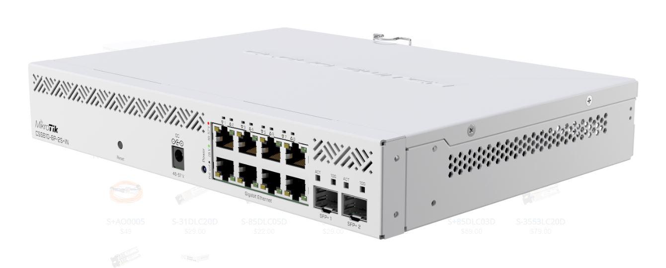 MIKROTIK, CSS610-8P-2S+IN