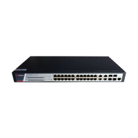 Switch 24 porturi POE Gigabit, Hikvision DS-3E2528P(B)