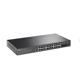 Switch TP-Link TL-SG3428X-UPS, Jetstream, managed L2+, 24× 10/100/1000 Mbps RJ45, 4× 10G SFP, 1× RJ45 Console Port, 1× Micro-USB Console Port, UPS power supply, Fanless, Rack Mountable, Switching Capacity 128 Gbps, Packet Forwarding Rate 95.23 Mpps.