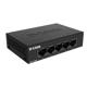 D-Link Switch DGS-105GL, 5 porturi Gigabit, Capacity 10Gbps, desktop, faramanagement, metal, negru, fara ventilator, D-Link Green.