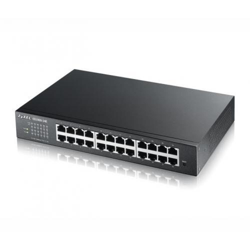 Zyxel GS1900-24, 24-port GbE L2, 24 Port  Smart Switch, rackmount,