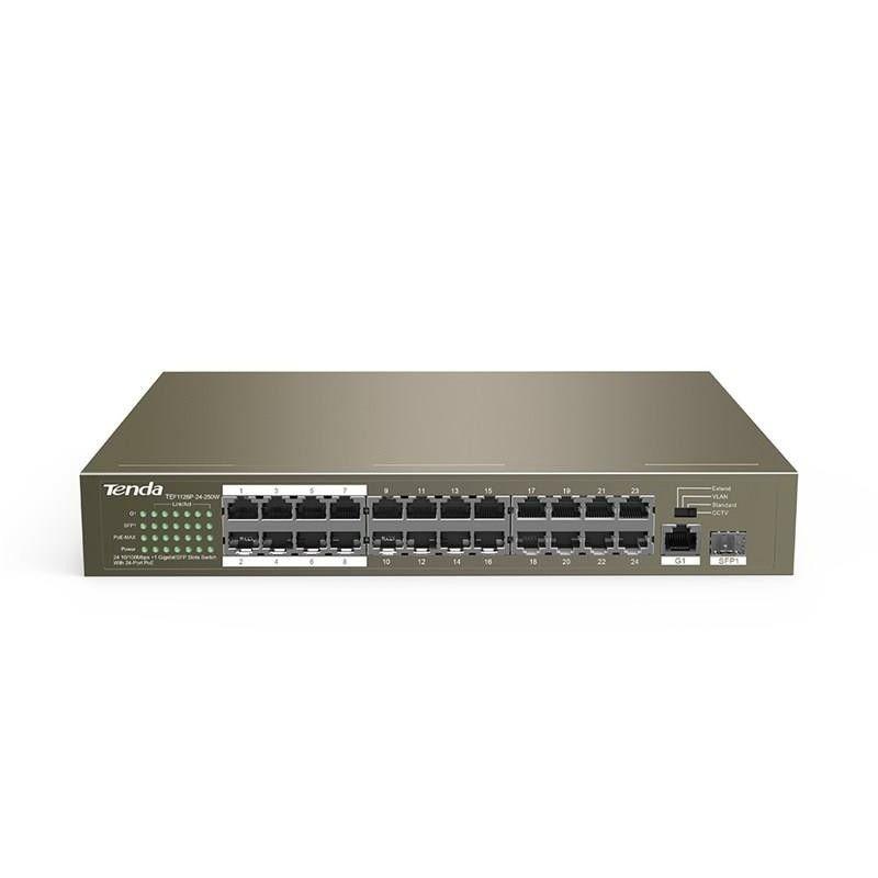 Switch Tenda TEF1126P-24-250W, 24 port, 10/100Mbps