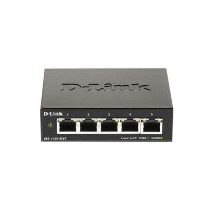 Switch D-Link DGS-1100-05V2, 5 port,10/100/1000 Mbps