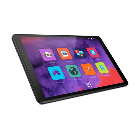 Tableta Lenovo Tab M8 HD (2nd Gen) TB-8505F, 8" HD (1280x800) IPS 350nits Glossy, Touch, 10-point Multi-touch, CPU: MediaTek Helio A22 (4C, 4x A53 @2.0GHz), video: Integrated IMG PowerVR GE-class GPU, Chipset: MediaTek SoC Platform, RAM: 2GB Soldered LPDDR3, Expandable Memory: microSD Card (up to
