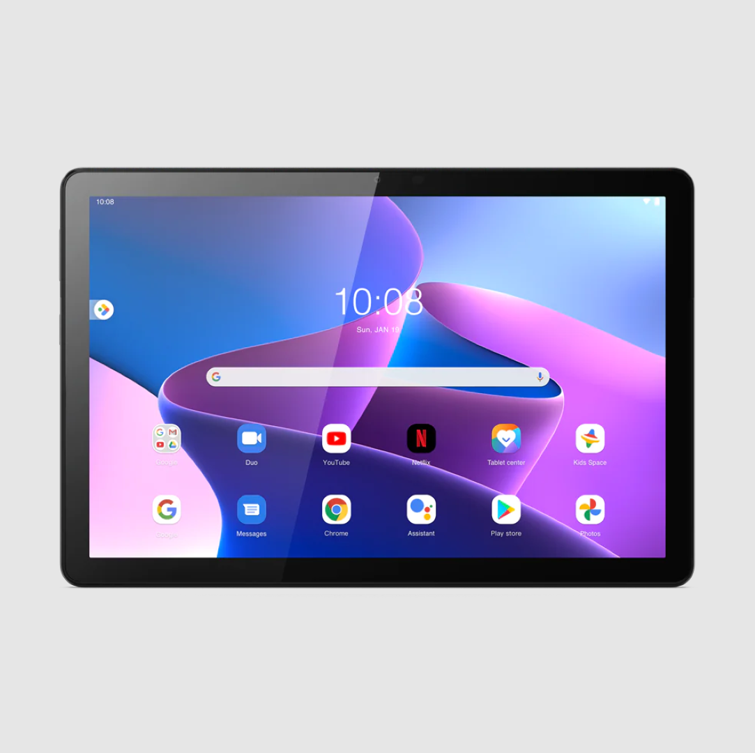 Tableta Lenovo Tab M10 (3rd Gen) TB328FU, 10.1" WUXGA (1920x1200) IPS 320nits, Touch, 100% sRGB, 10-point Multi-touch, CPU: Unisoc T610 (8C, 2x A75 @1.8GHz + 6x A55 @1.8GHz), video: Integrated ARM Mali G52 3EE 2- Core, Chipset: Unisoc SoC Platform, RAM: 4GB Soldered LPDDR4x, Expandable Memory