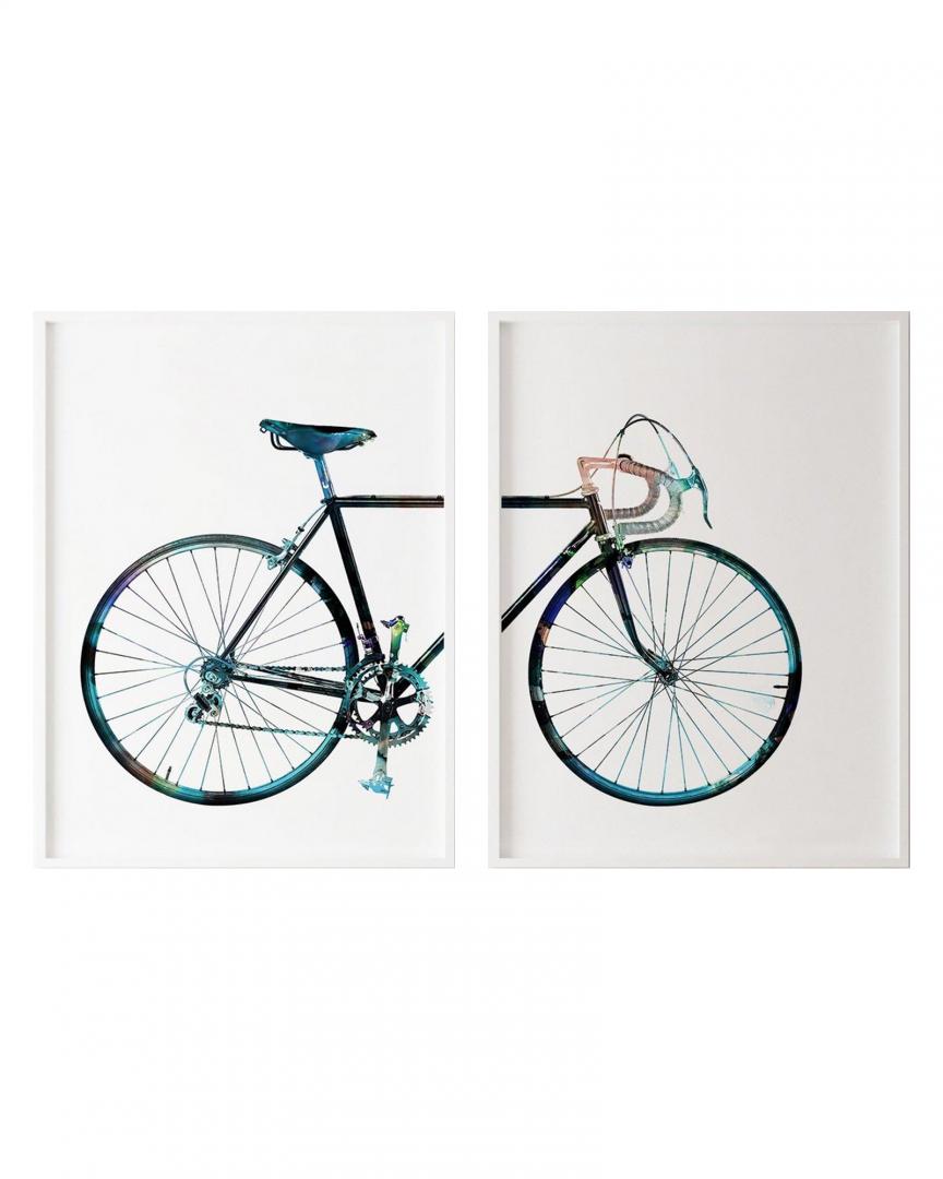 Set 2 tablouri decorative Heinner, HR-S2STKO77, Bicicleta