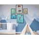 Set 5 tablouri decorative Heinner, HR-S5STKO12, Animale