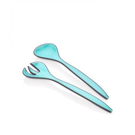 Set Lingura + Furculita Heinner Pentru Salata, Albastru