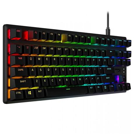 Tastatura HP HyperX Alloy Origins Core Pbt, Tastatura mecanica, Cablu USB Type-C detasabil, Iluminare RGB, Anti-Ghosting,Neagra