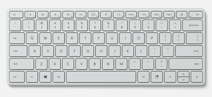 Tastatura Microsoft Designer Compact, Bluetooth 5.0, wireless, Glacier