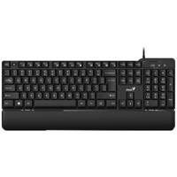 Tastatura Genius USB, 105 taste + 12 taste multimedia, palm rest, negru G-31310050400