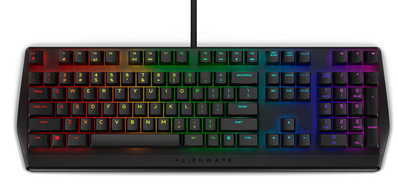 Tastatura Dell Alienware AW410K, RGB, neagra