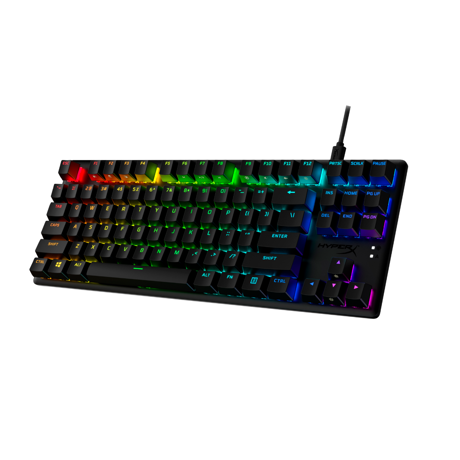 Tastatura HP HyperX Alloy Origins Core Pbt, Tastatura mecanica, Cablu USB Type-C detasabil, Iluminare RGB, Anti-Ghosting,Neagra